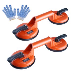 Q-CUP Ventouse Vitrier Triple - Capacité 100 Kg Pour Verre Et Carrelage