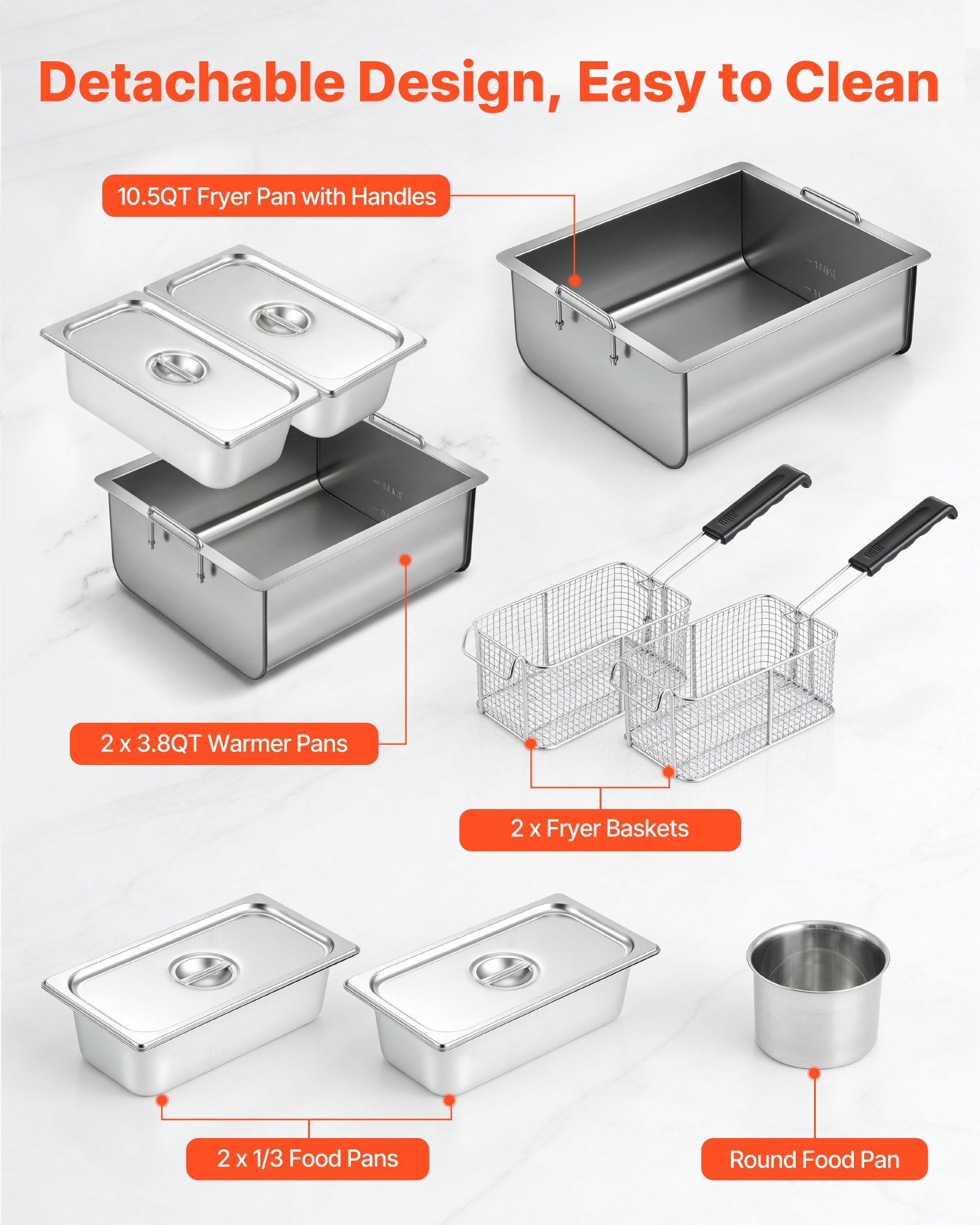 VEVOR Outdoor Propane Deep Fryer, 2 Burners (11,600 BTU Each ...