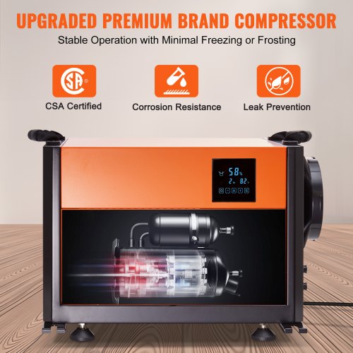 VEVOR 125 Pints Commercial Dehumidifier with Drain Hose for VEVOR 125 Pints Commercial Dehumidifier with Drain Hose for