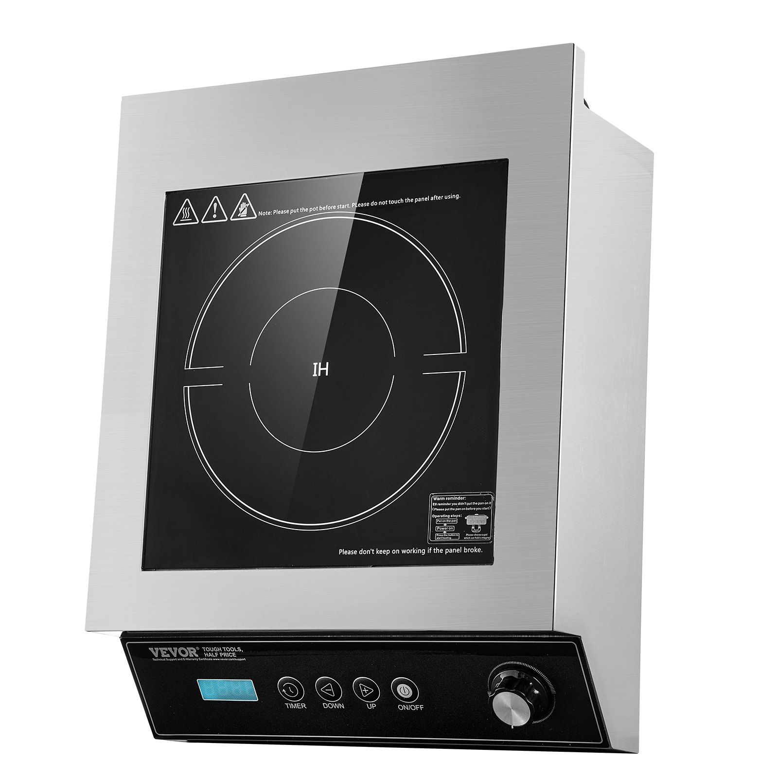 VEVOR Commercial Induction Burner – 5000W, 16 Temp Levels