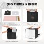 30c Portable Photo Studio Light Box Kit with 6 Colors Backdrops 10W Photo Shooting Tent for