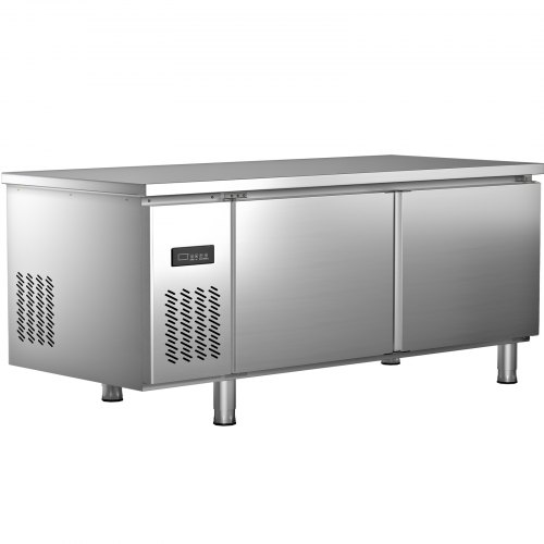 VEVOR Commercial Refrigerator 72 W Undercounter Refrigerator Stainless Steel Built in and Freestanding Worktop Refrigerator Under Counter Cooler with Digital Temperature Control 23 F 50 F for Restaura...