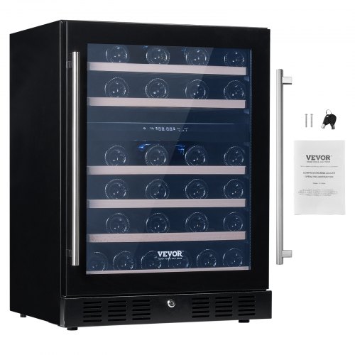 VEVOR Wine Cooler, 46 Bottles Under Counter Builtin or Freestanding