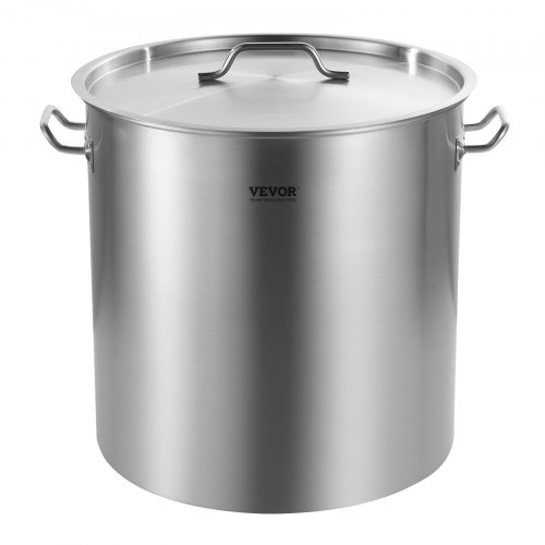 VEVOR Heavy Duty Stainless Steel Stock Pot – 84 QT, 79.5 L
