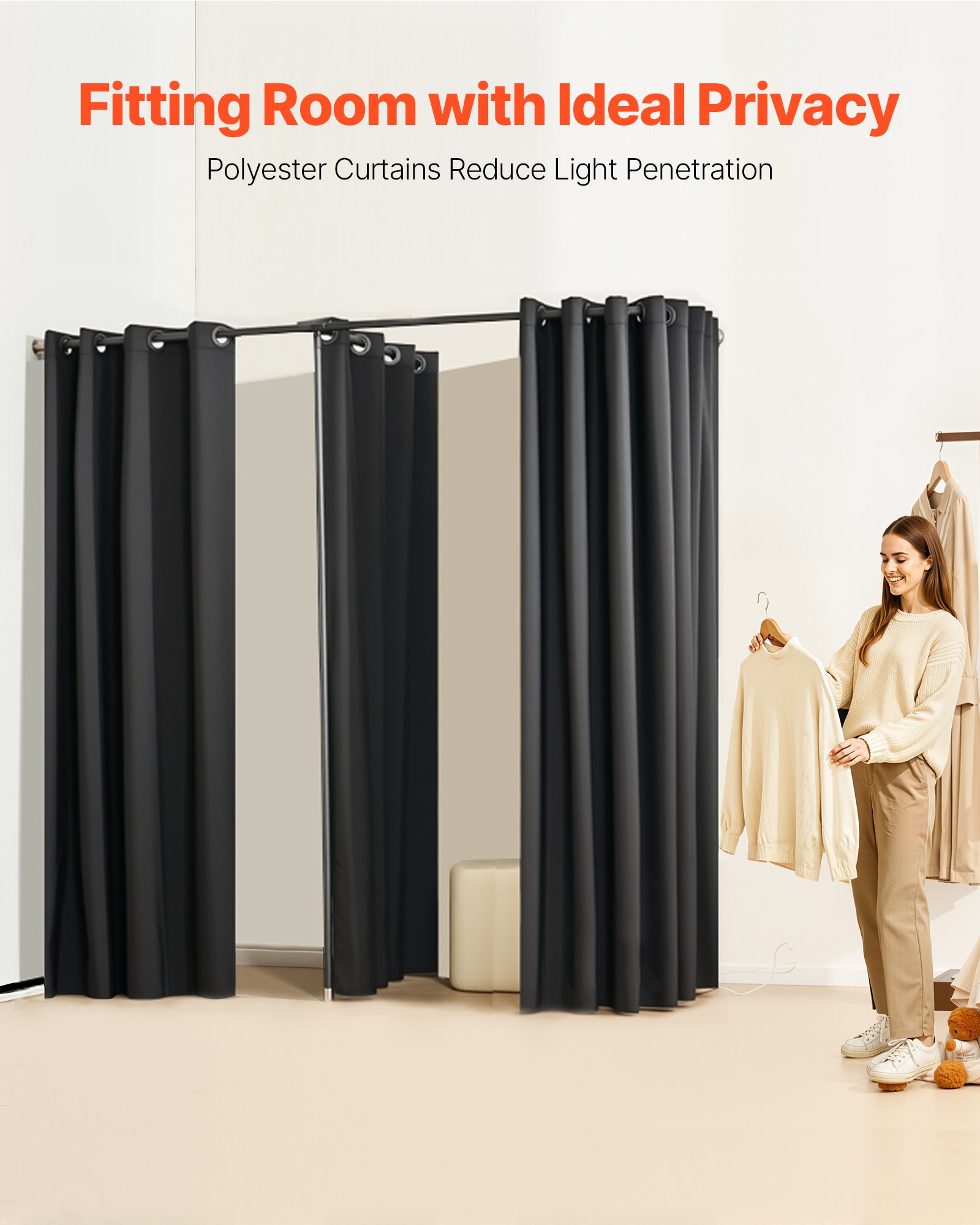 VEVOR Portable Dressing Rooms Retail – 79