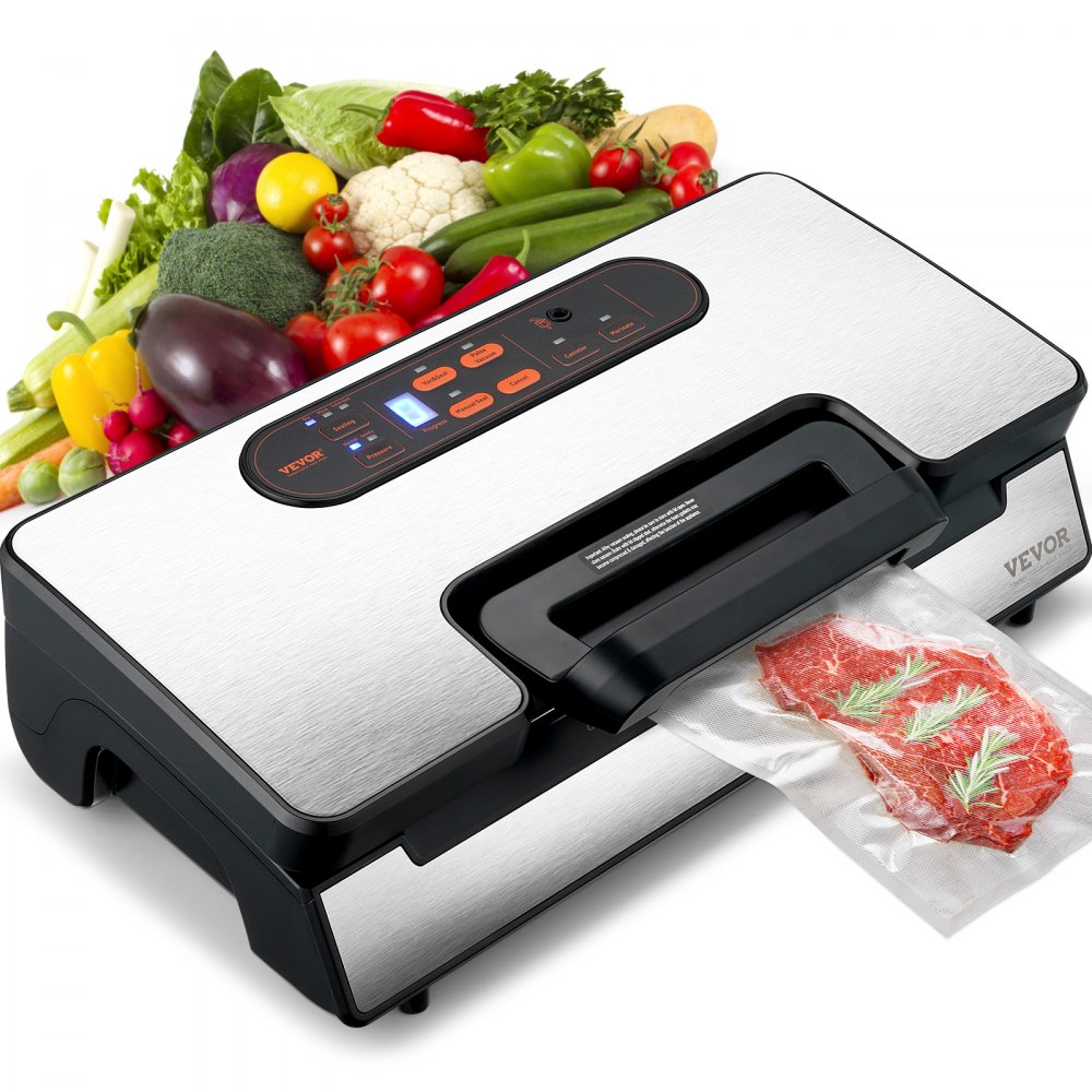 VEVOR Vacuum Sealer Machine, 90Kpa 130W Powerful Dual Pump and Dual