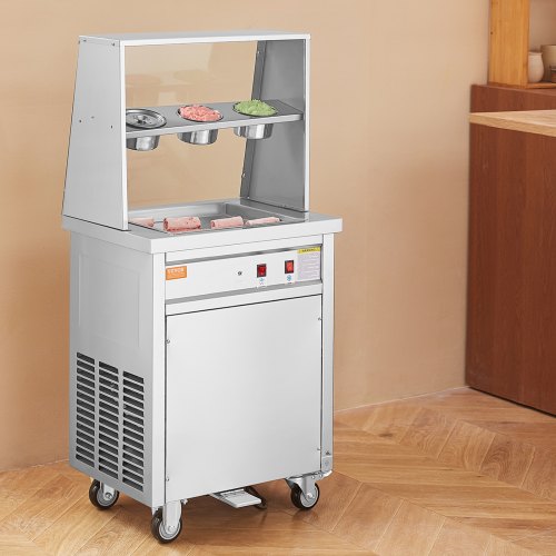 VEVOR Fried Ice Cream Roll Machine, 13.8 VEVOR Fried Ice Cream Roll Machine, 13.8