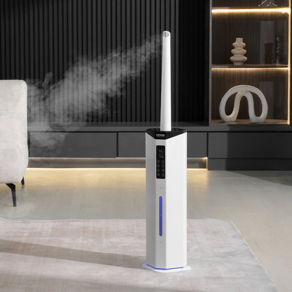 Rotary Humidifier VEVOR Commercial Humidifier, 2.4 Gal/9L 2-In-1 Cool/Warm Mist ...