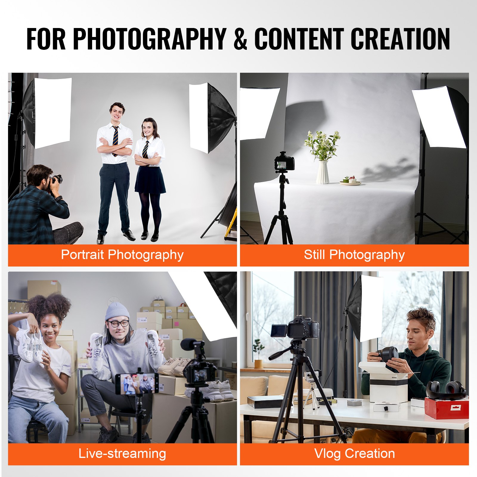 VEVOR Softbox Lighting Kit, 24