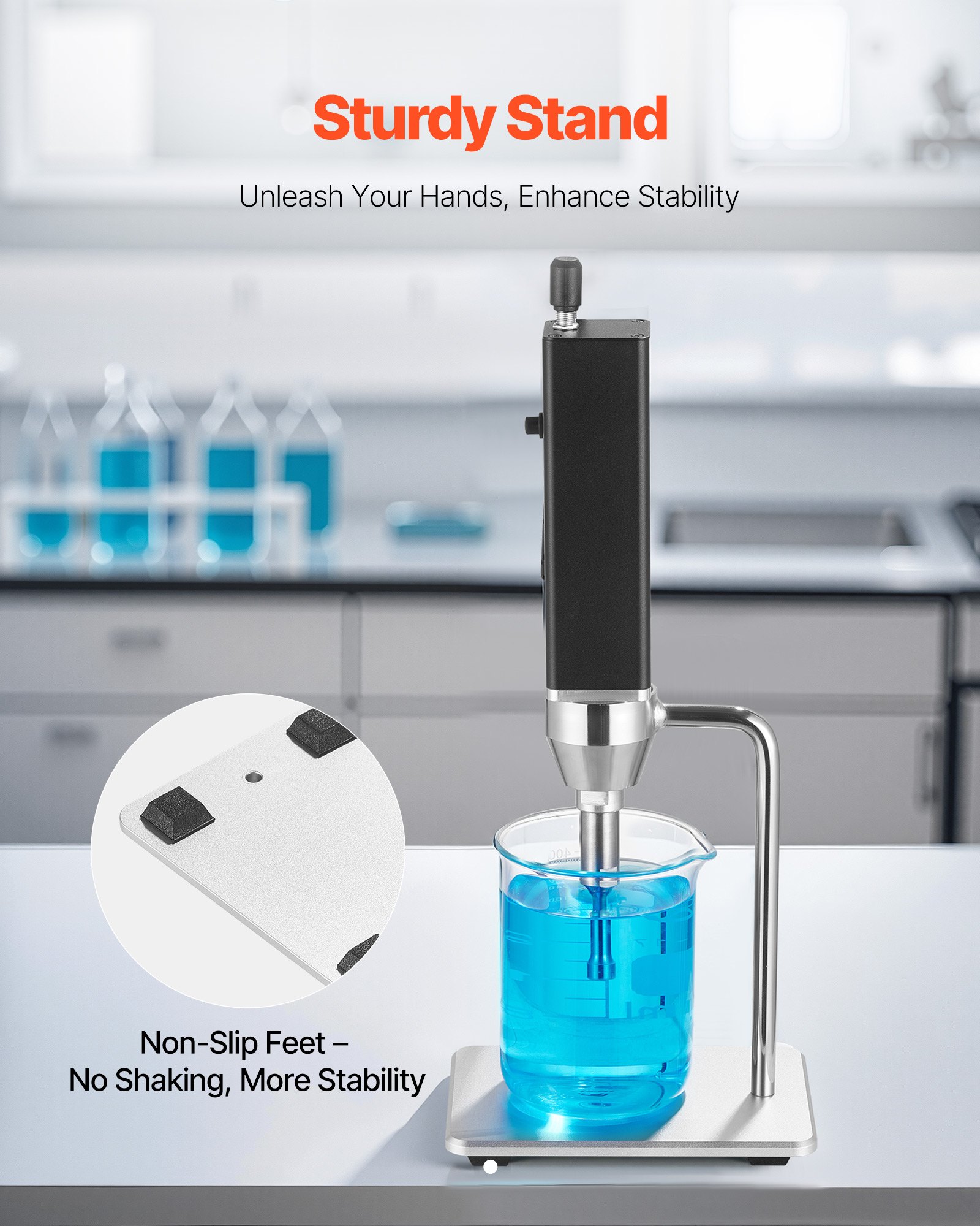 VEVOR Portable Homogenizer – 0.3 in Probe, 30KHz, 300W