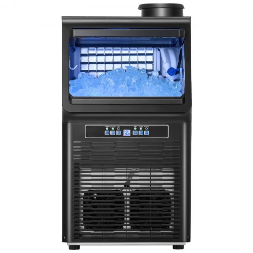 Commercial Ice Maker Freestanding Cabinet Machine 70lbs/24H 36 Ice ...