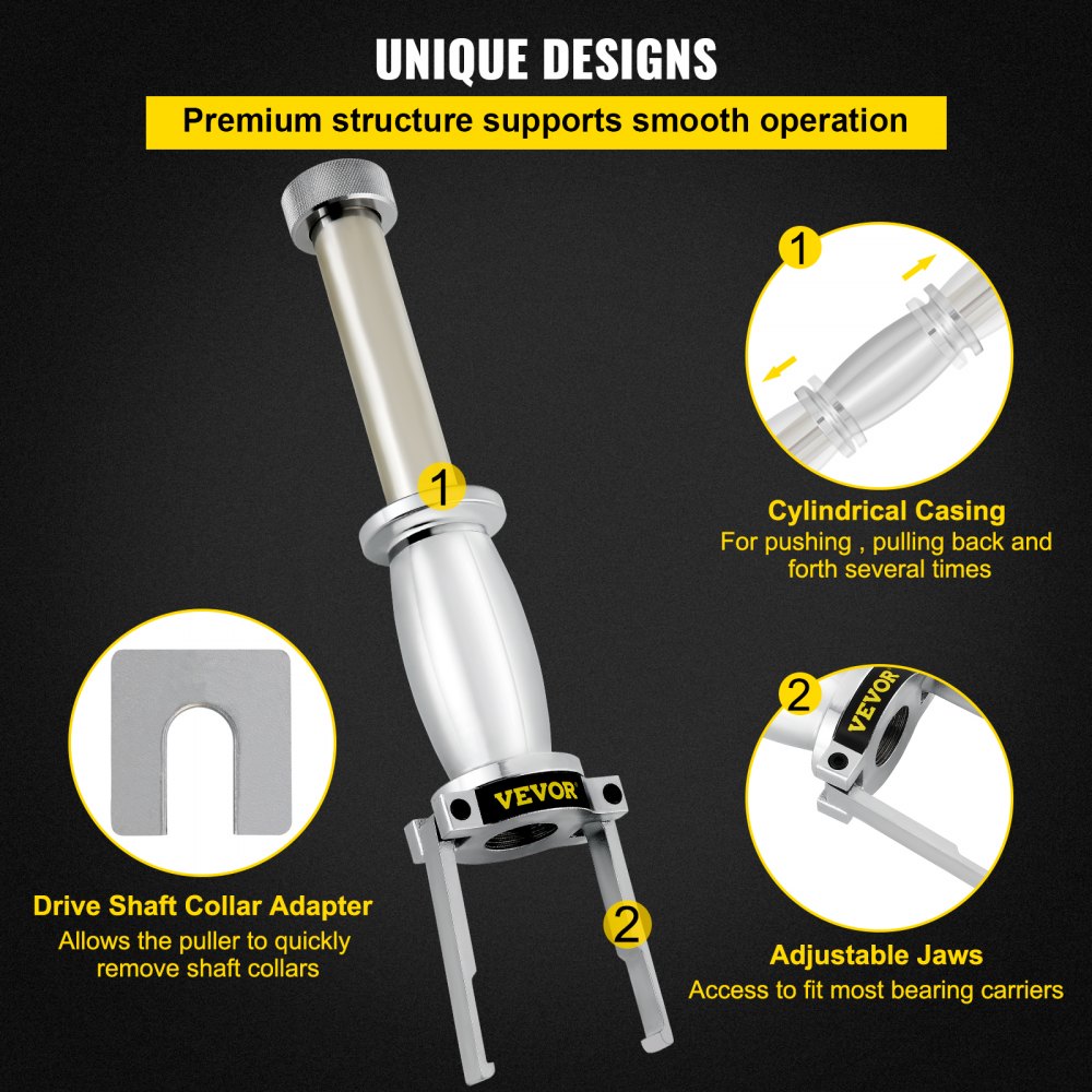 VEVOR Upper Bearing Carrier Puller, with MT0013 Drive Collar Shaft ...