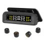 Tire Pressure Monitoring System with Full-Color Real-Time Display Wireless Car TPMS with 4 Waterproof Sensors Adjustable Auto Power Alarm Monitor Reusable for Truck RV Trailer Car