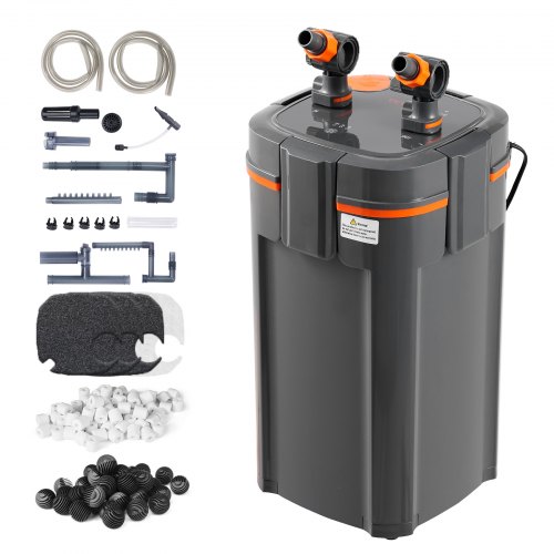 VEVOR Aquarium Filter 317GPH, 4-Stage Canister Filter 100 Gallon