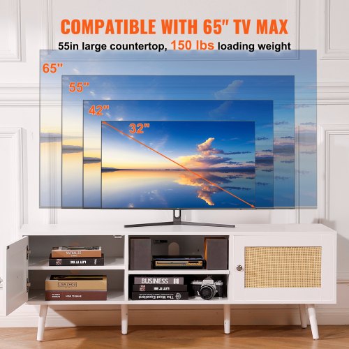 150㎝TVボード TV Lift Cabinet with Motorized Stand - 32