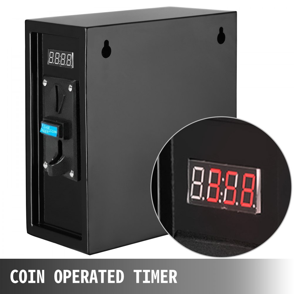Tech Controller Coin VEVOR Coin Operated Timer Control Power Supply Box Coin Acceptor ...