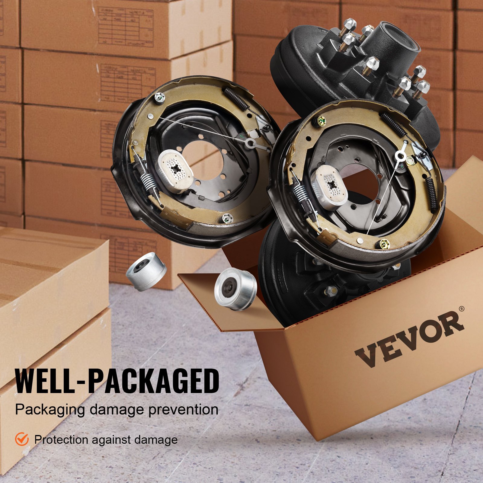 VEVOR Trailer Hub Drum Kits 8 on 6.5