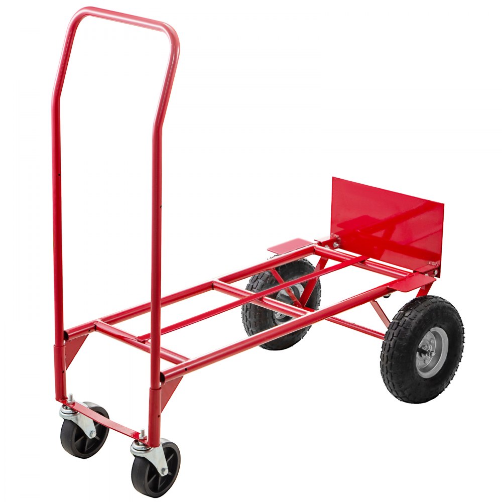 Hand Truck Convertible Dolly 200lb/300lb with 10inch PneumaticWheels in ...