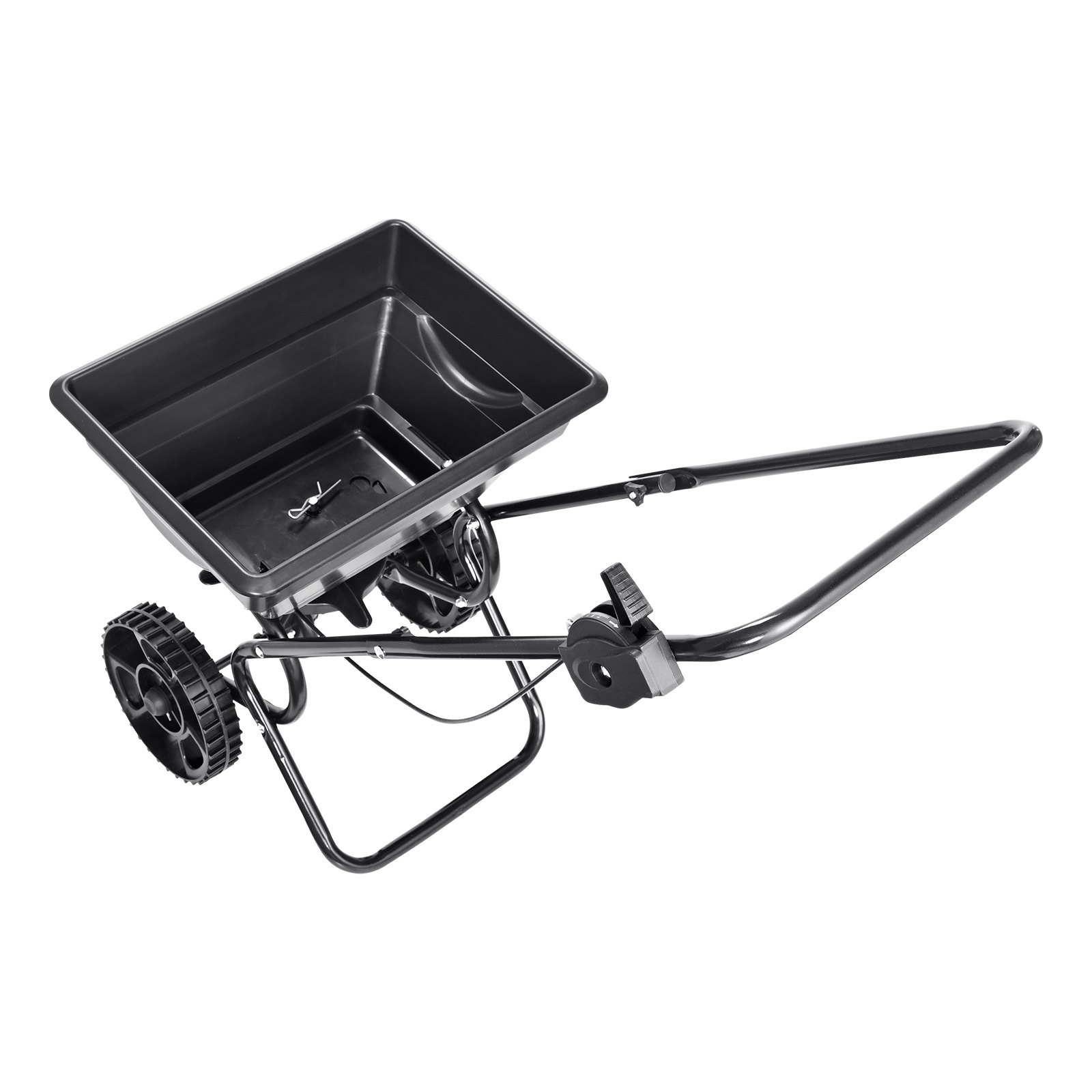 VEVOR Broadcast Spreader, 25 LB Walk-Behind Turf Spreader with 8 ...