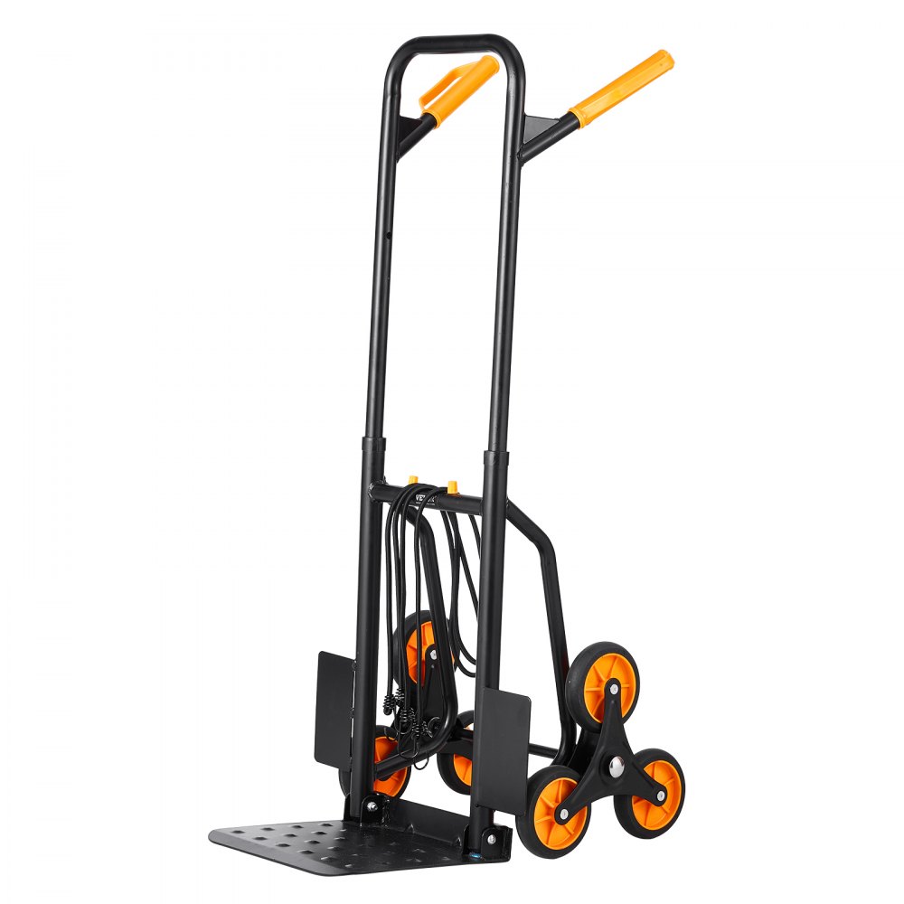 Hand Cart Ropes VEVOR Stair Climbing Hand Cart - 440 lbs Load, 6 Wheels