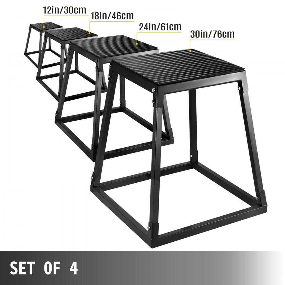 VEVOR Plyometric Platforms 4 PCS Set 12