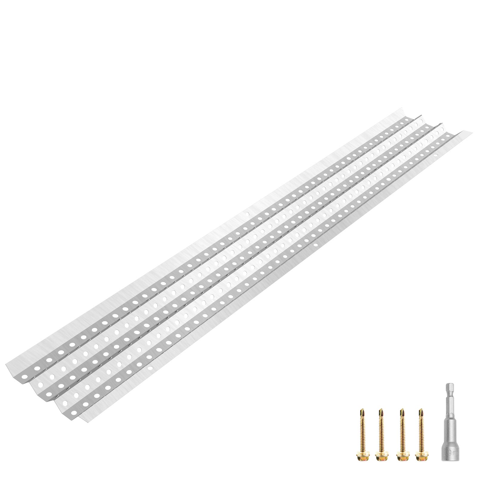 VEVOR Gutter Guards, 5" x 3' Each Gutter Covers System, 35 Packs 105 FT