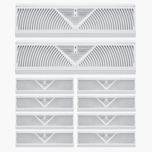 Floor Registers 18-Inch 10-Pack Floor Vents for HVAC Baseboard ...