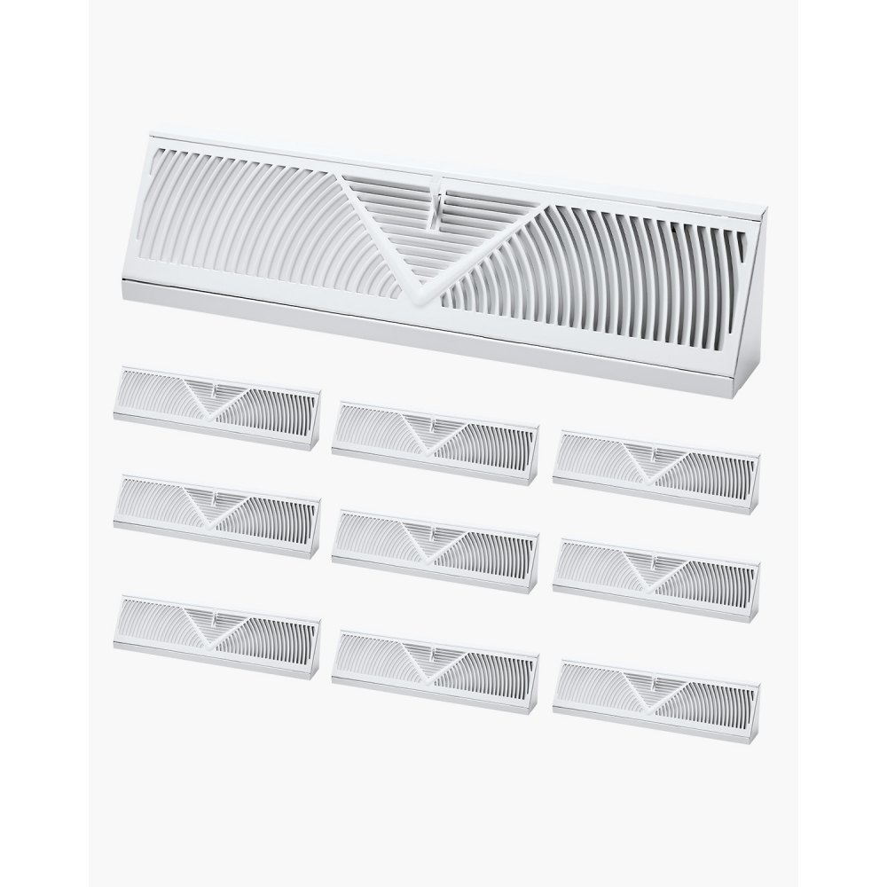 Floor Registers 18-Inch 10-Pack Floor Vents for HVAC Baseboard ...