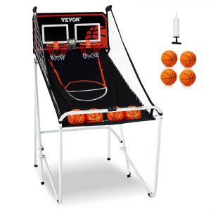 Panier De Basket Arcade Enfant - Mini Hoop Avec Filet & Pompe - Jouet Sportif - 32x16x48cm - À Assembler