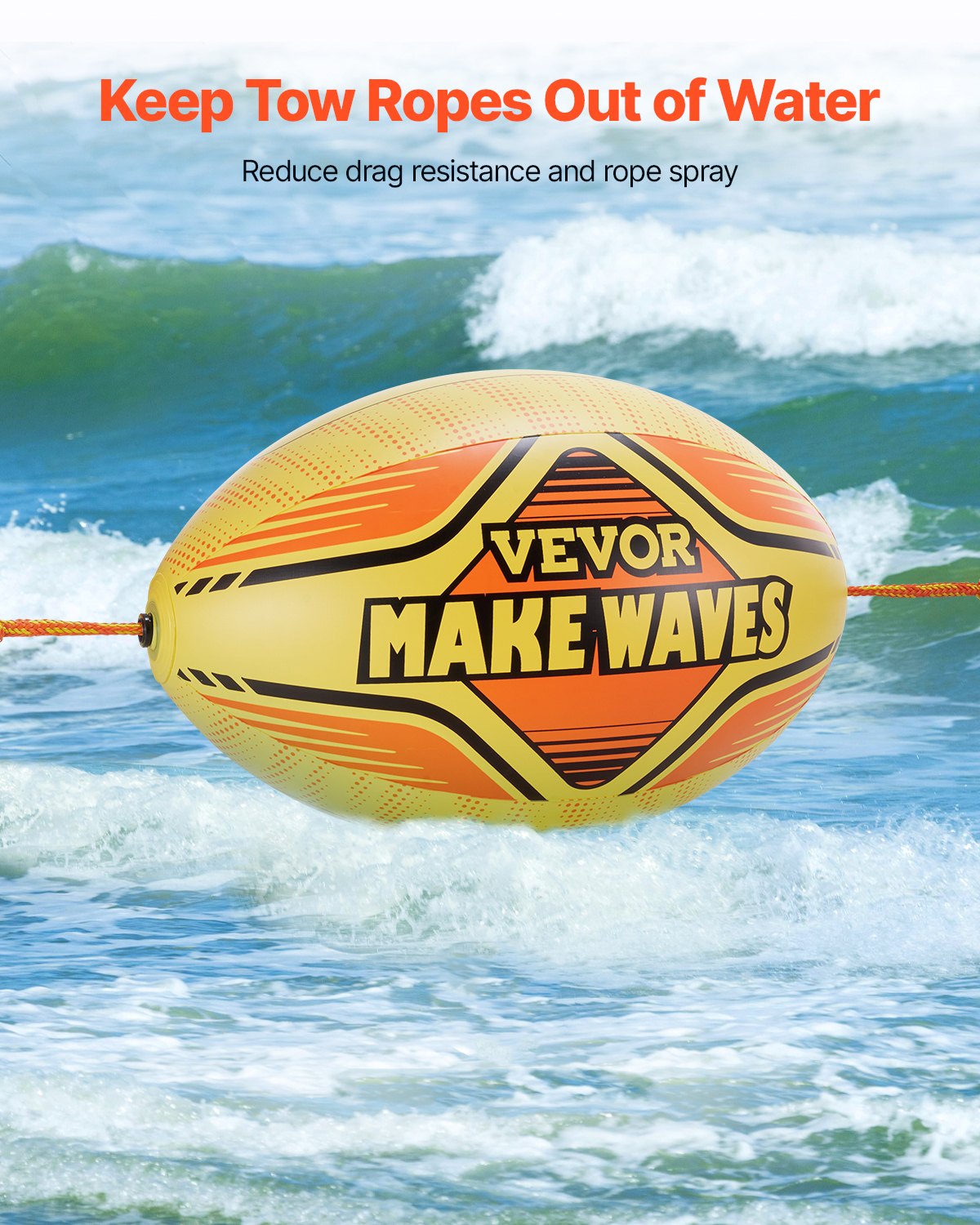 VEVOR Towable Booster Ball - 40x26 Inch, Inflatable PVC