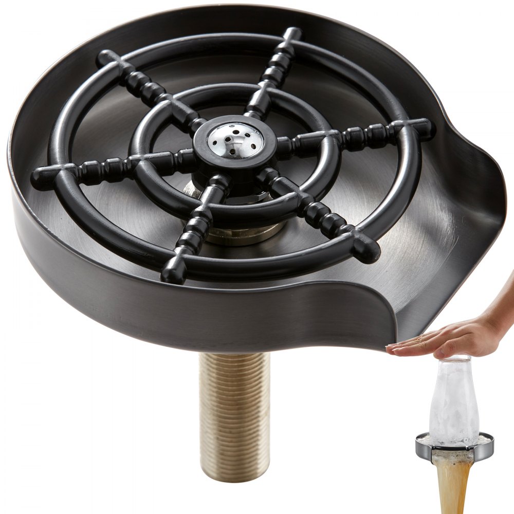 VEVOR Glass Rinser, 10 Powerful Spraying Jets 360° Rotating Cup Rinser ...