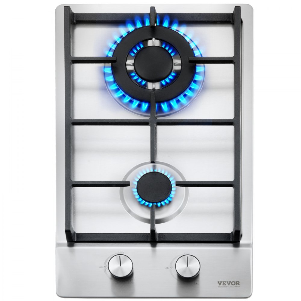 UNIVA UGH02S Burner Builtin Gas Hob Stainless Steel