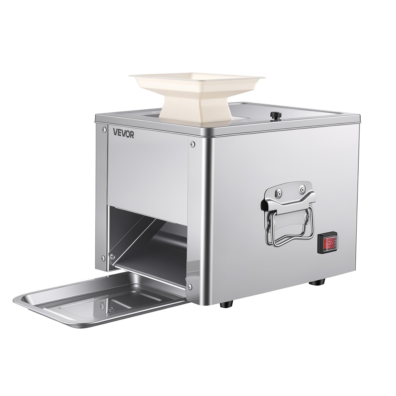 VEVOR Stainless Steel Meat Slicer –550W Motor, 1780rpm Speed