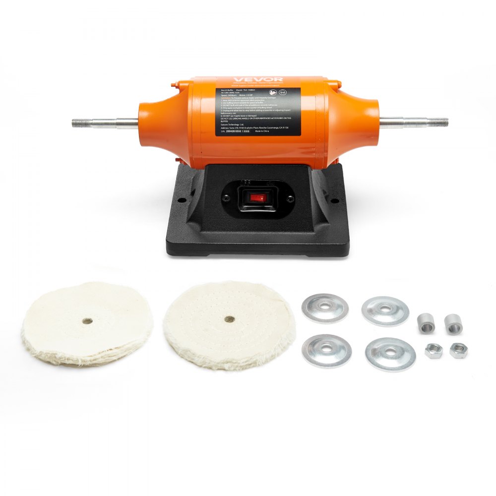 VEVOR Bench Buffer Polisher – 1/2HP, 6
