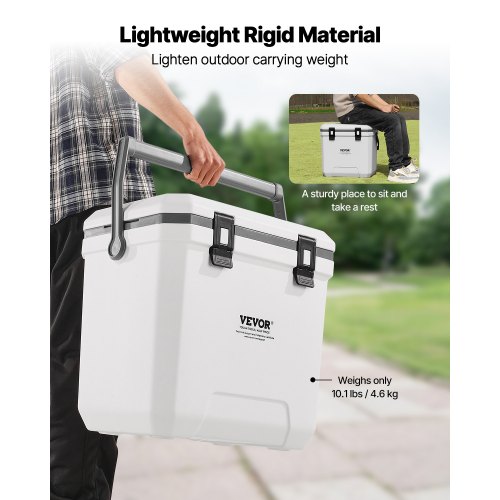 VEVOR Portable Hard Cooler — 38QT with Ice Retention