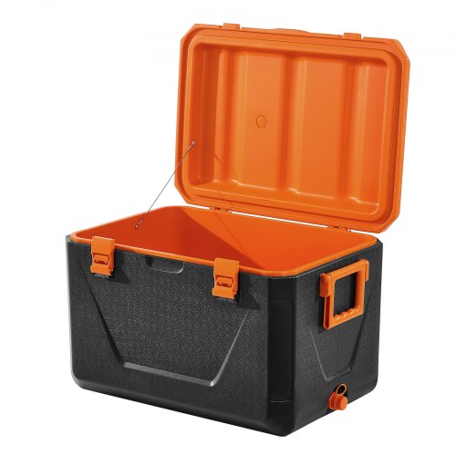 orange box VEVOR Portable Ice Chest Cooler - 63QT capacity, 9.9 lbs
