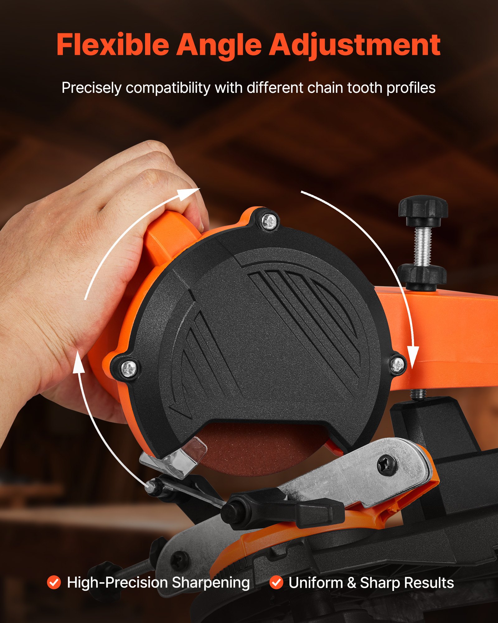 VEVOR Electric Chainsaw Sharpening Tool – 85W, 5000 RPM