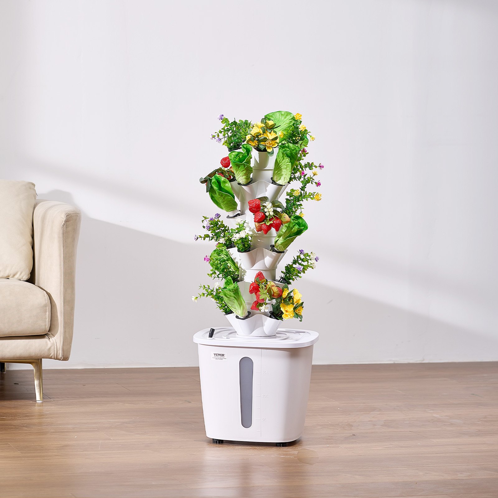 VEVOR Hydroponic Growing System, 30 Pods Vertical 6 Tiers Hydroponic ...