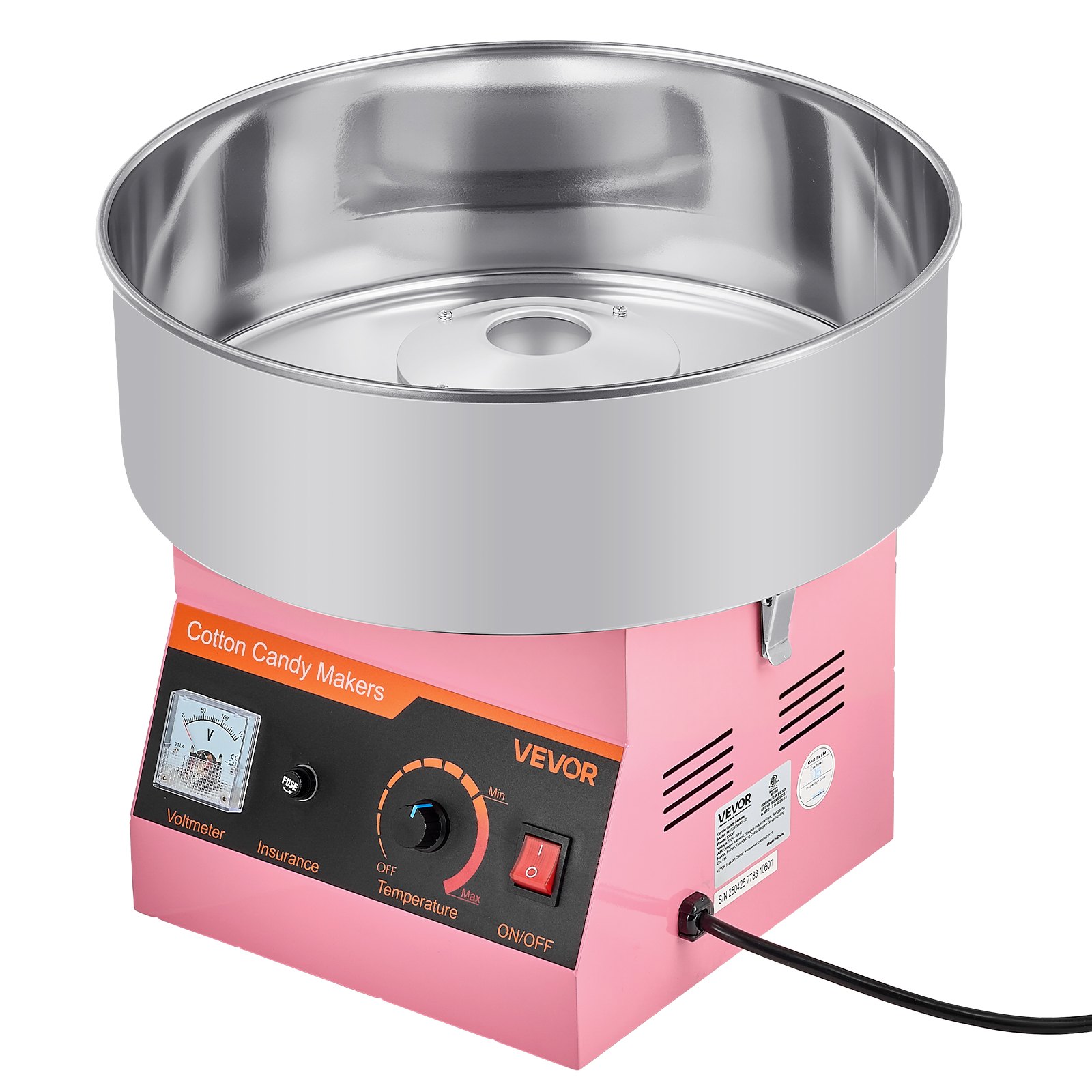 VEVOR Cotton Candy Maker Machine — 1000W Commercial Electric