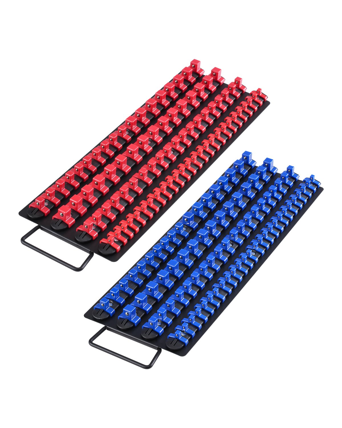 Pocket Rack Socket Newly Upgraded! Portable Socket Organizer Set 2PCS 160 Clips Steel ...