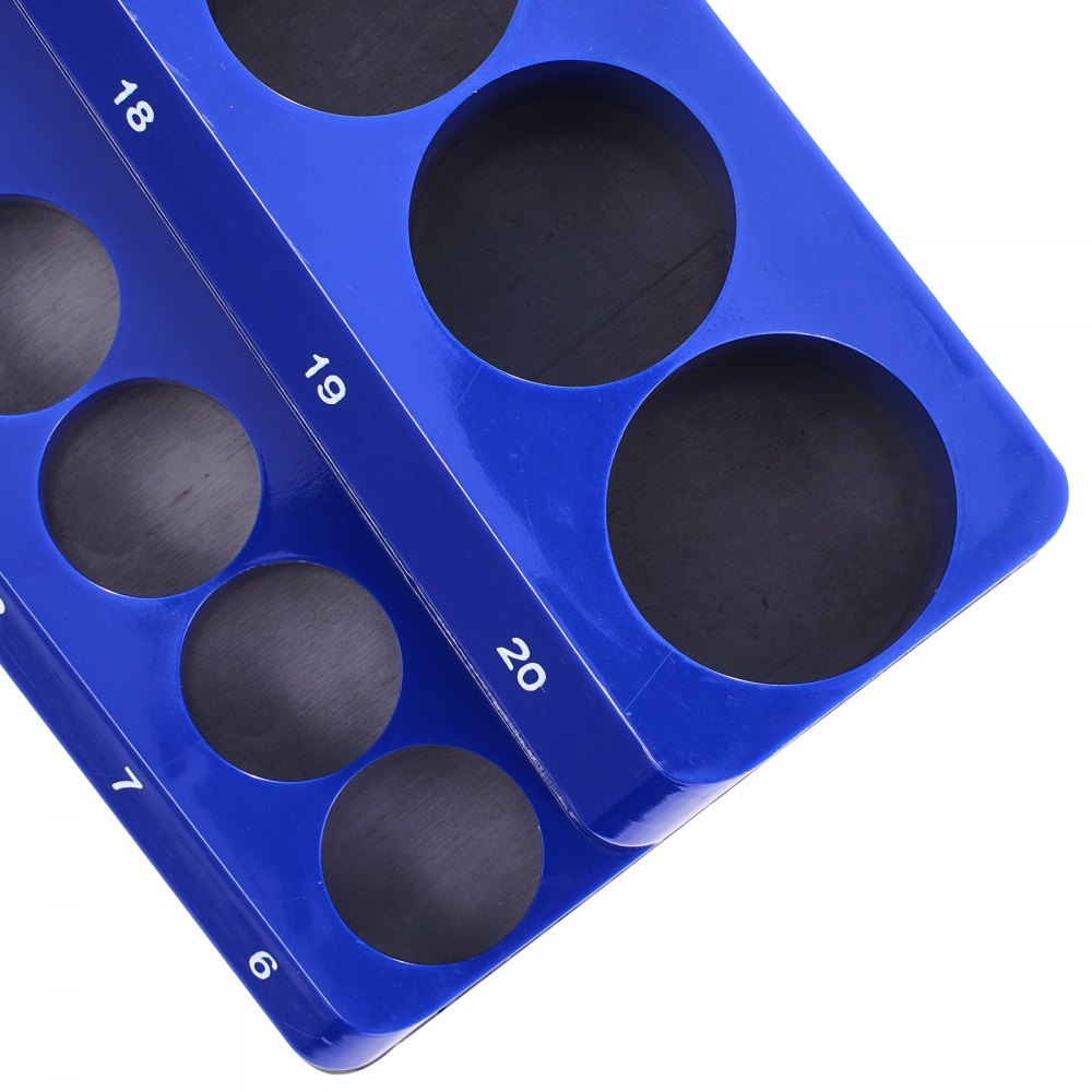 Labeled Socket Rack VEVOR Magnetic Socket Organizer Set, 3PCS Magnetic Socket Holder, 1/4 ...