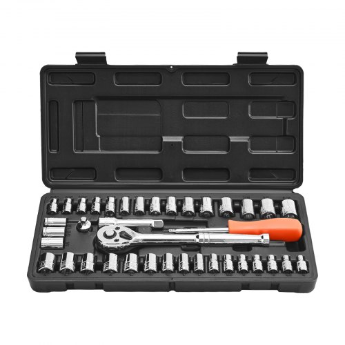 VEVOR Socket Wrench Tool Set – 39 Piece, 3/8 & 1/4 Inch