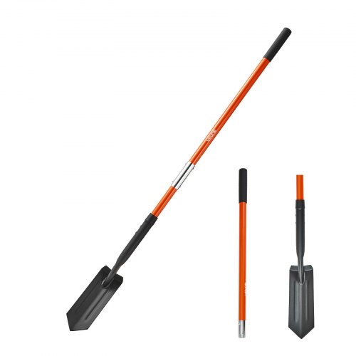 VEVOR 4 inch Trenching Shovel – 56-inch Handle, 4.6lb Blade