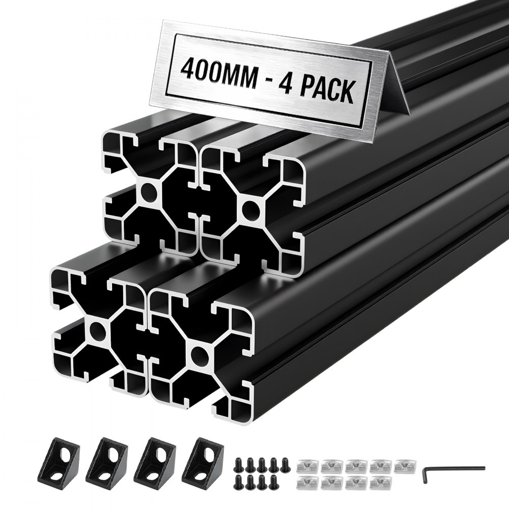 VEVOR 4PCS 4040 Aluminum Extrusion Profile, 15.75 Inch 400 mm, T Slot ...