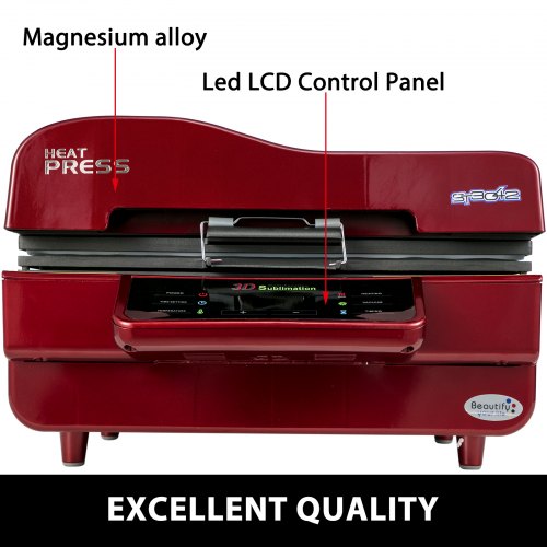 VEVOR Heat Press Multi-Function 3D Sublimation Machine 2800W 3D