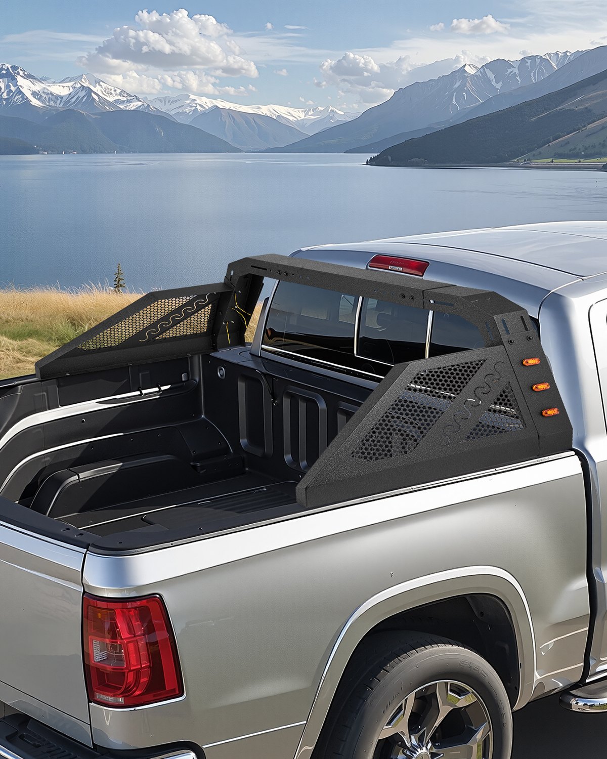 Auxiliary Racks VEVOR Truck Bed Roll Bar, Universal Pickup Sport Adjustable Bar Chase ...