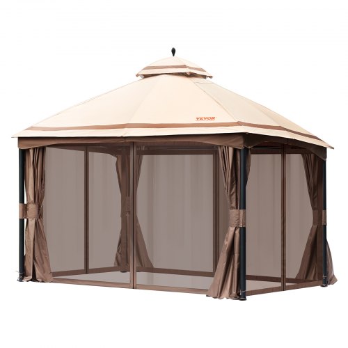 VEVOR Patio Gazebo for 10-12 Person, 10 x 13 FT Backyard