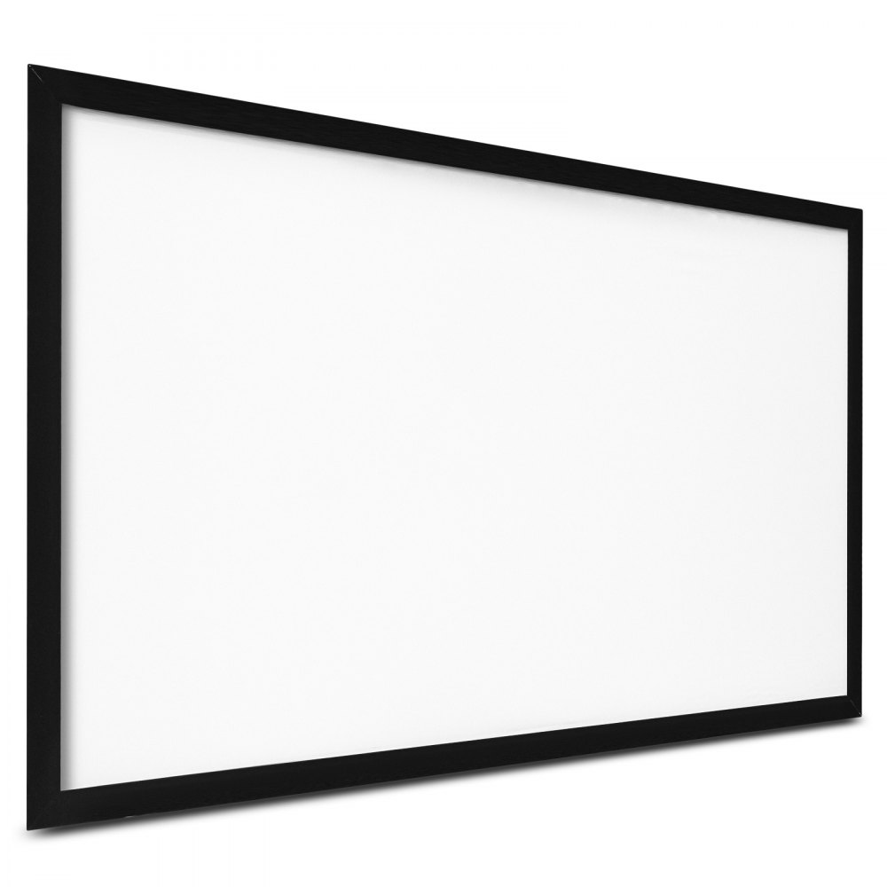 VEVOR Projector Screen Fixed Frame 135inch Diagonal 16:9 Movie Projector  Screen 4K HD with Aluminum Frame Projector Screen Wall Mounted for Home