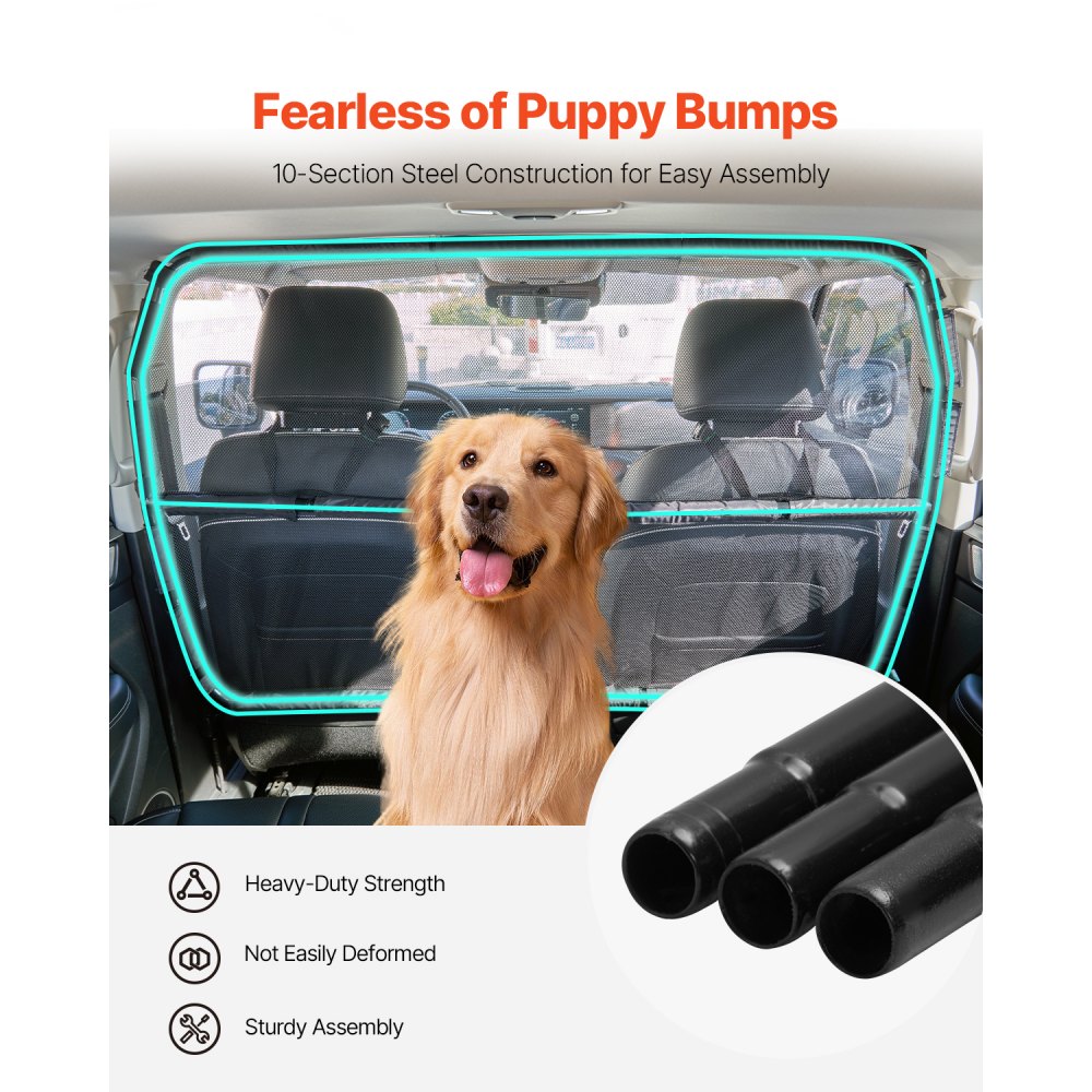 VEVOR Dog Car Barrier Mesh - 56 x 32 inch, Polyester Mesh