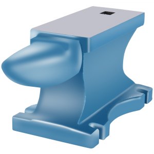 VEVOR Single Horn Anvil, 99Lbs Rugged Round Horn Anvil Blacksmith ...